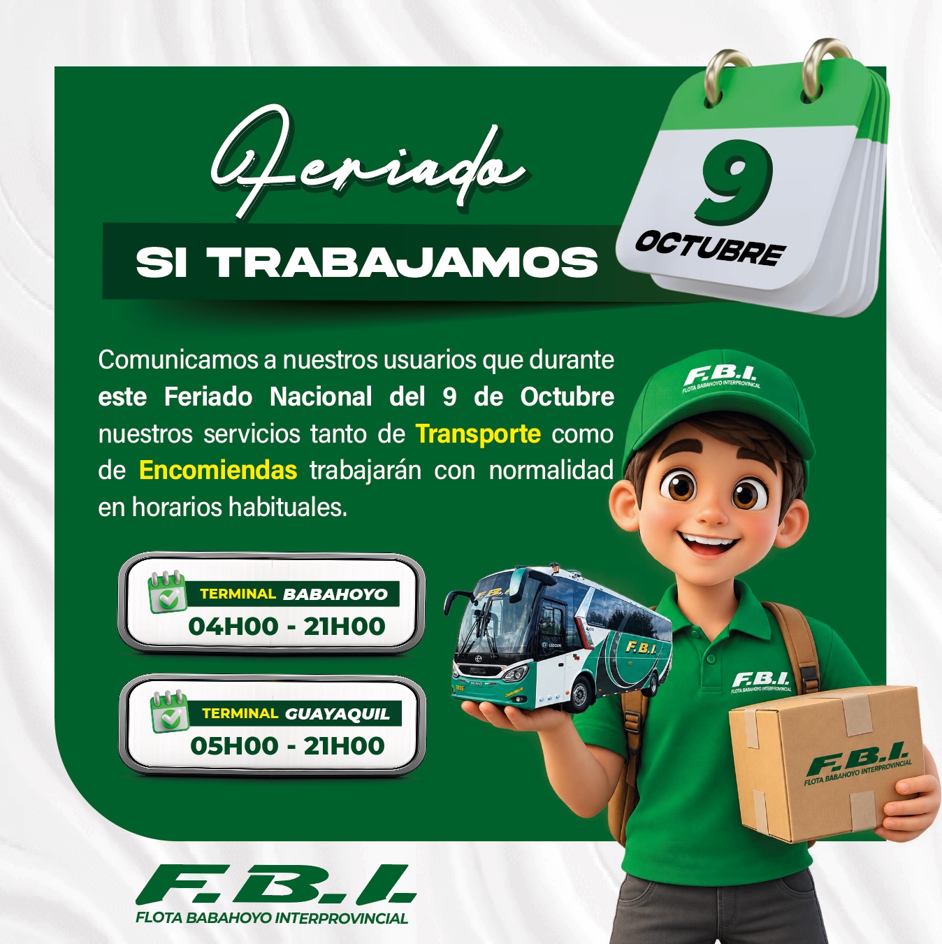Este feriado, viajamos contigo.