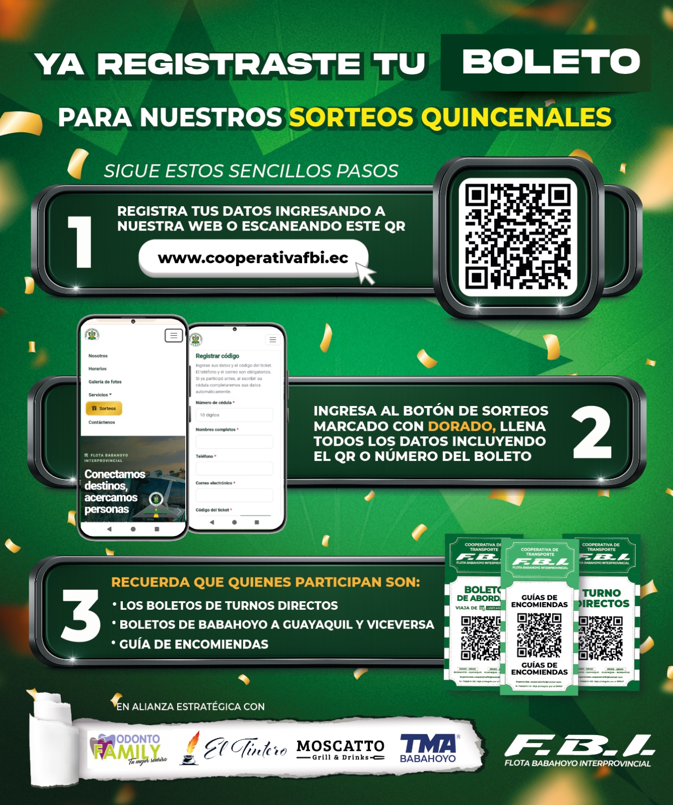 ¡YA REGISTRASTE TU BOLETO? 🎉