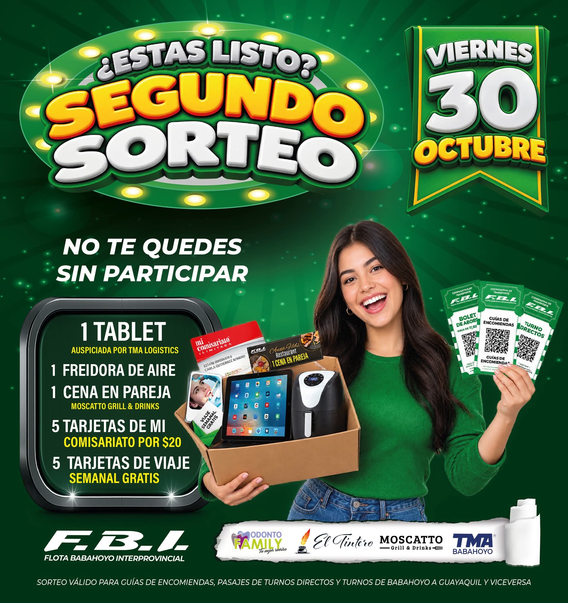 2do Sorteo FBI Te Premia - Viernes 30 de Octubre de 2026