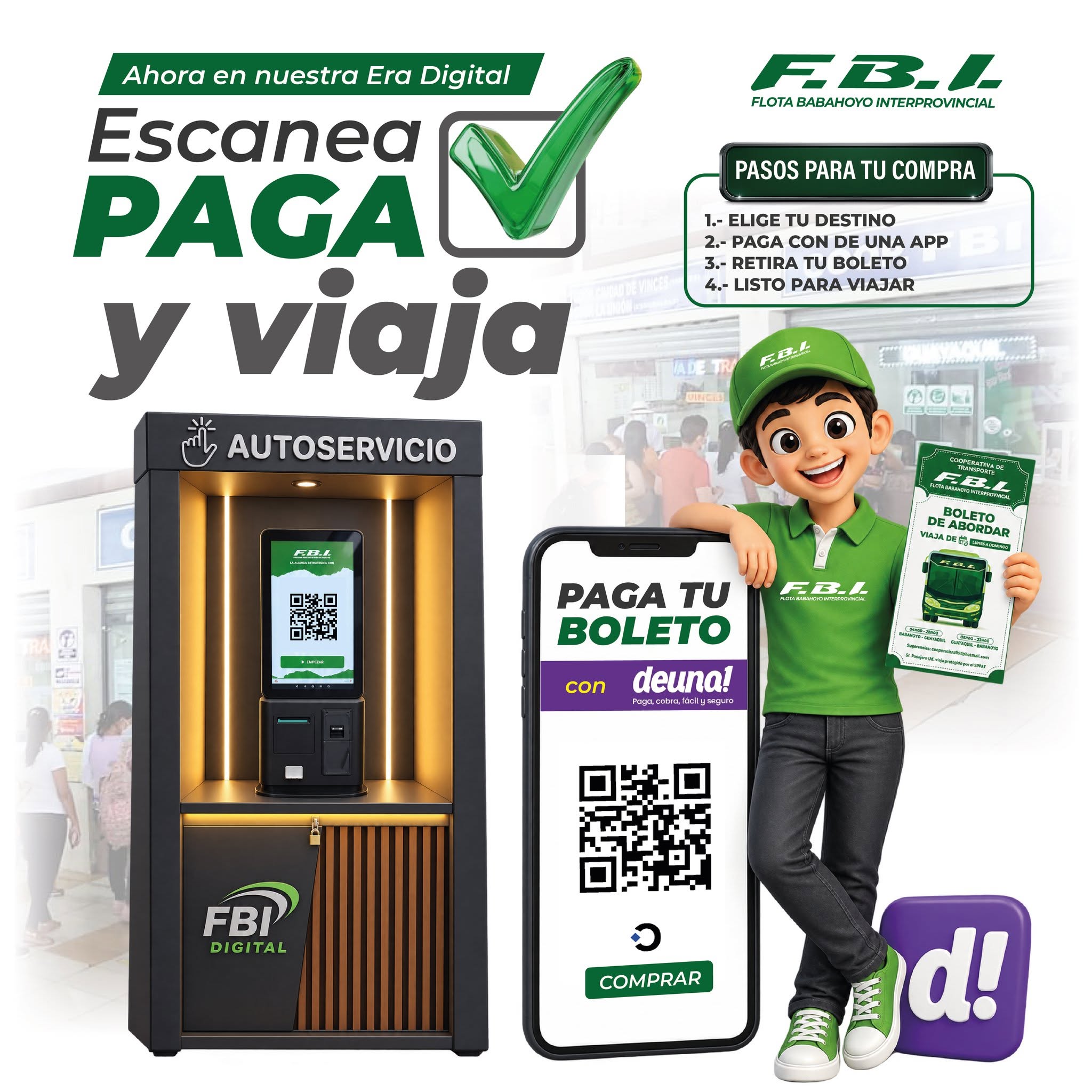 Escanea, paga y viaja!