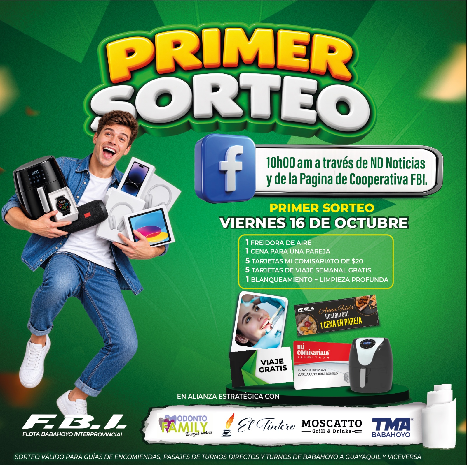🎉 ¡LLEGÓ EL PRIMER SORTEO FBI TE PREMIA! 🎉