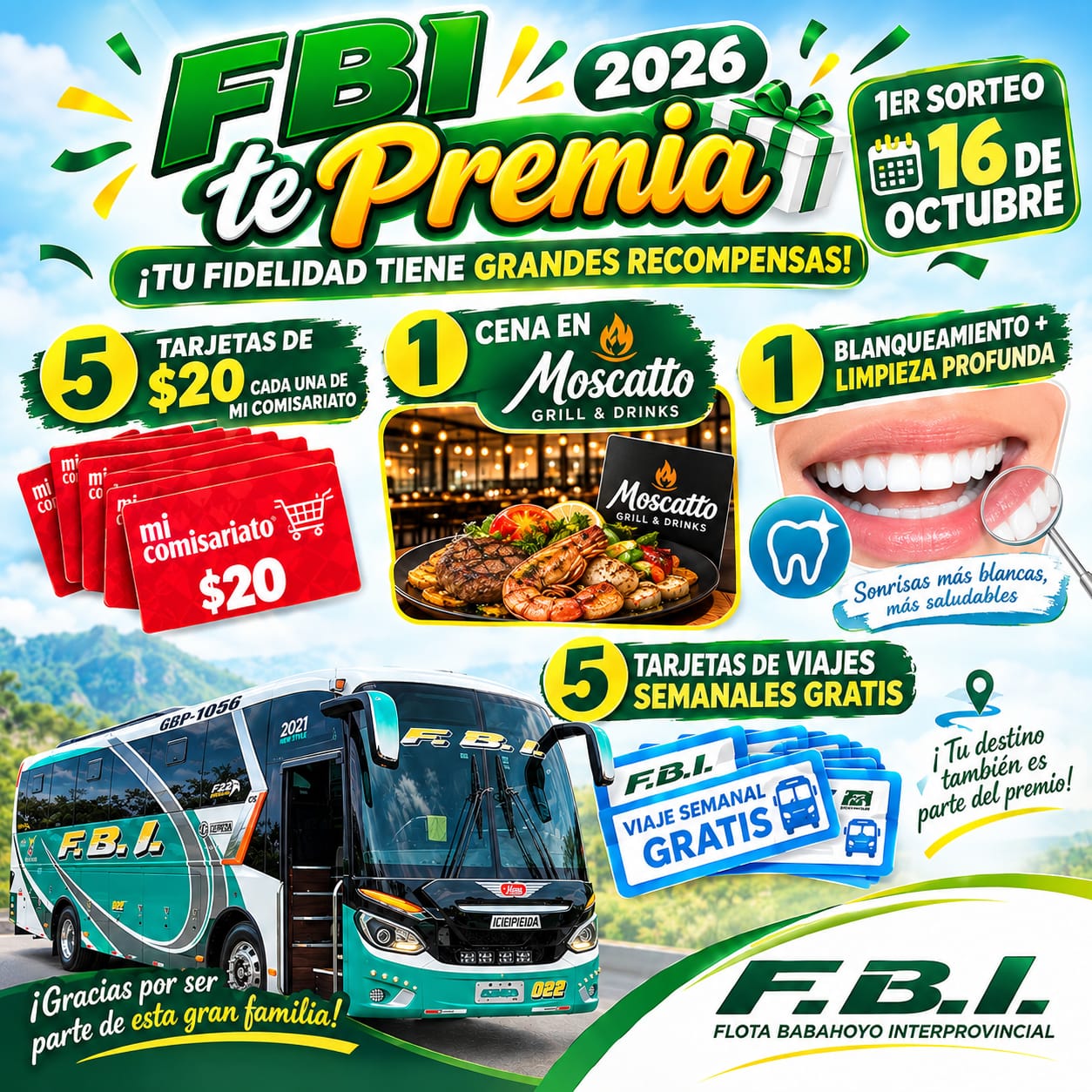 1er Sorteo - 16/10/2026